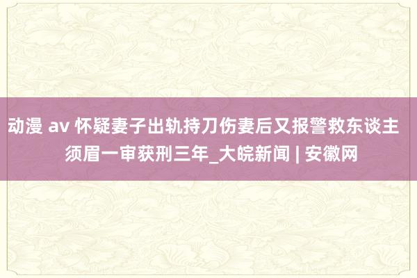 动漫 av 怀疑妻子出轨持刀伤妻后又报警救东谈主   须眉﻿一审获刑三年_大皖新闻 | 安徽网