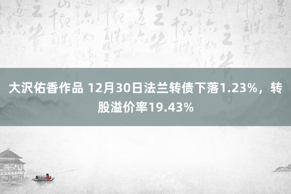 大沢佑香作品 12月30日法兰转债下落1.23%，转股溢价率19.43%