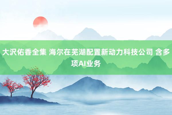 大沢佑香全集 海尔在芜湖配置新动力科技公司 含多项AI业务