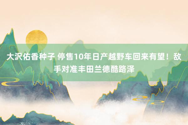 大沢佑香种子 停售10年日产越野车回来有望！敌手对准丰田兰德酷路泽