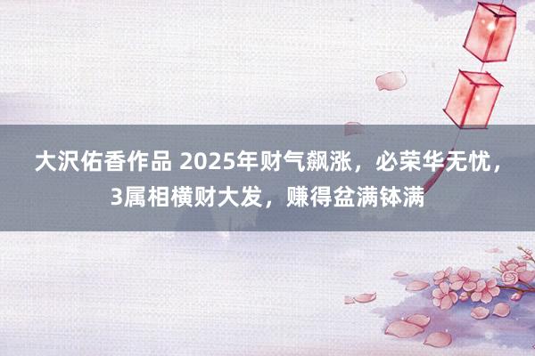 大沢佑香作品 2025年财气飙涨，必荣华无忧，3属相横财大发，赚得盆满钵满