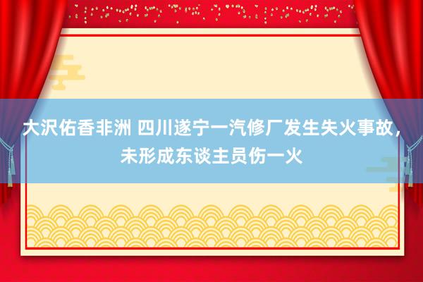 大沢佑香非洲 四川遂宁一汽修厂发生失火事故，未形成东谈主员伤一火